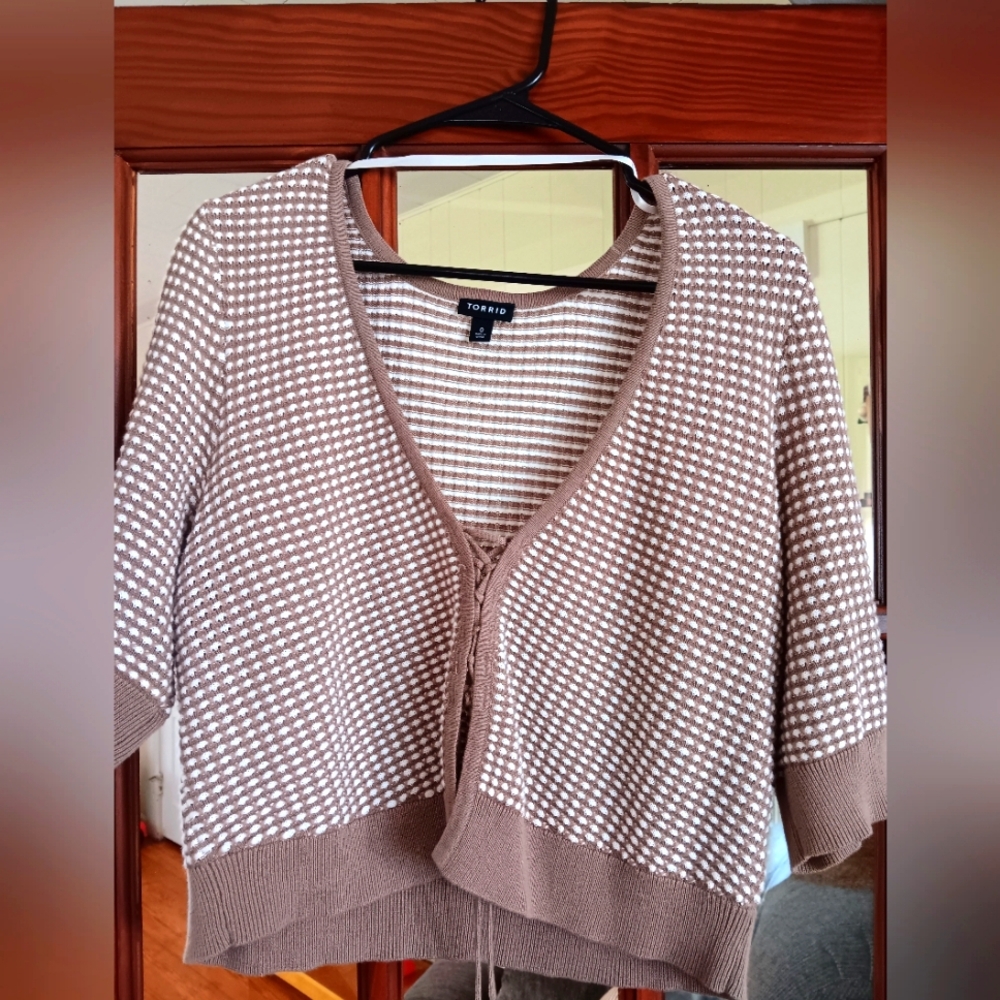 Cardigan (cropped, crochet)